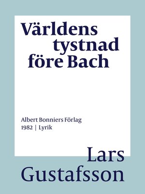 cover image of Världens tystnad före Bach